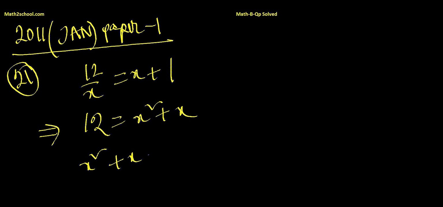 MathsB-QP-2011(Jan)-21