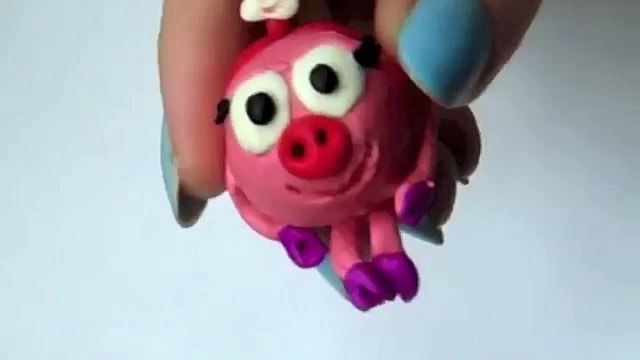 Как слепить Нюшу из пластилина? Смешарики ПРОФЕССОР_КАРАПУЗ