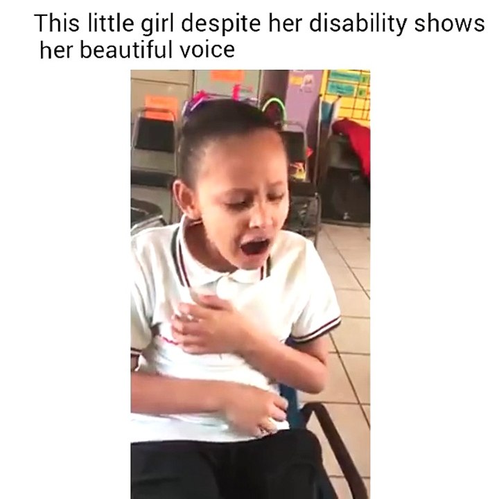 This Little Girl Wowed Everyone With Her Beautiful Voice Despite Her Disability!