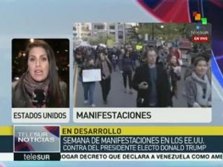 Miles de personas rechazan en EE.UU. al pdte. electo Donald Trump