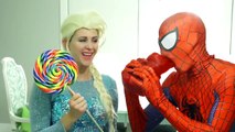 Frozen Elsa Becomes A MAN! W/ Spiderman Pink Spidergirl Rapunzel Maleficent Joker Anna