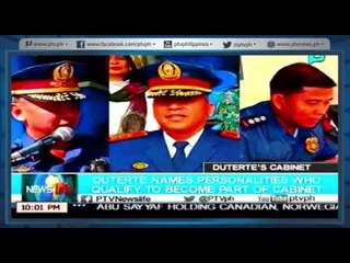 [NewsLife] Duterte name personalities who qualify to become part of Cabinet [05|16|16]