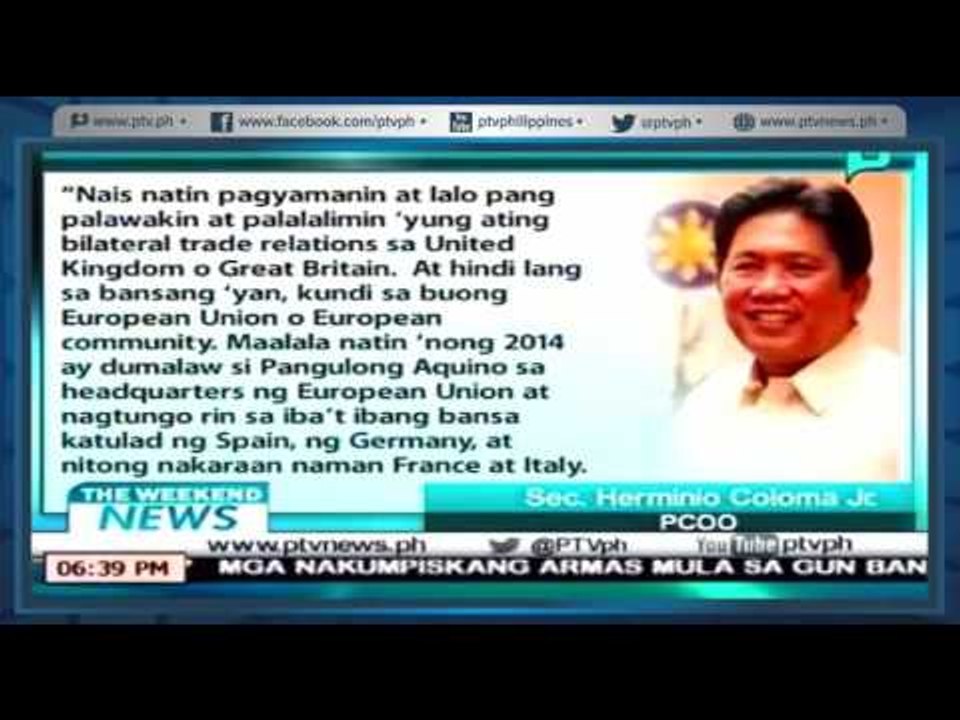 [TheWeekendNews] Palasyo: na patuloy na kumikilos ang pamahalaan para mapatatag ang ekonomiya ng PH
