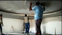 How to make curve in false ceiling