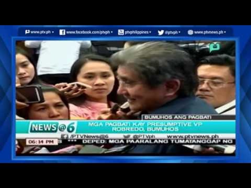 [News@6] Mga pagbati kay Presumptive VP Robredo, bumuhos  [05|28|16]