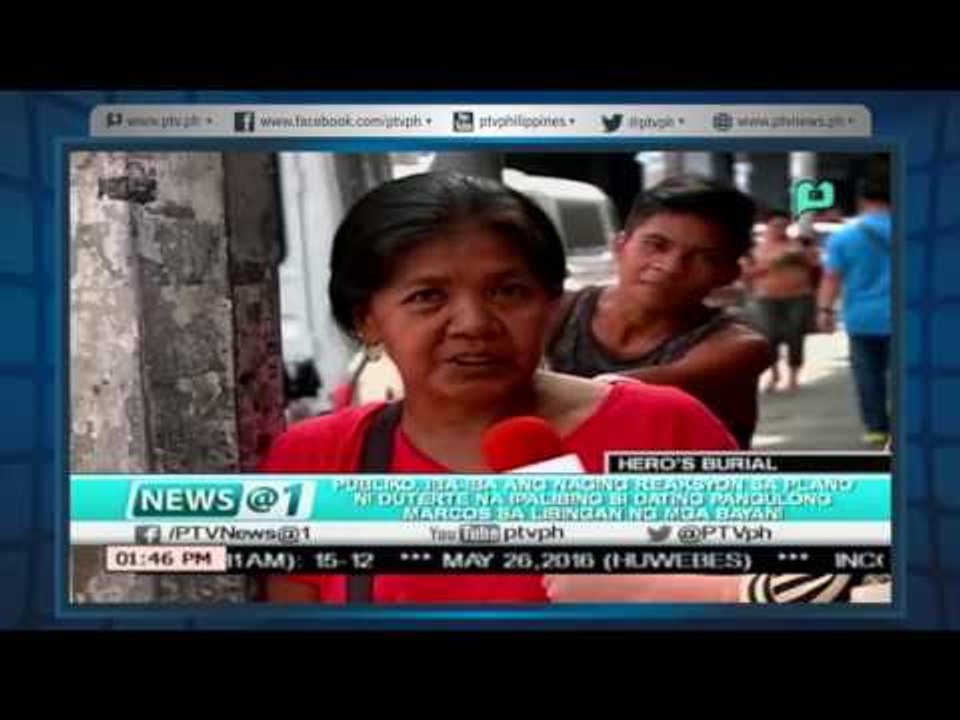 Umani ng iba-iba reaksyon ang planong paglipat kay X-President Marcos sa Libingan ng mga Bayani