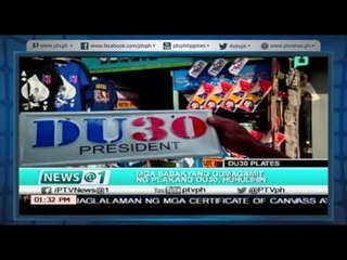 [News@1] Mga sasakyang gumagamit ng plakang "DU30" huhulihin [05|24|16]