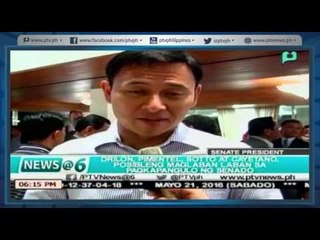 [News@6] Drilon, Pimentel, Sotto at Cayetano: posibleng maglaban para sa senate president [05|21|16]
