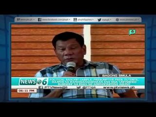 [News@6] Political Analyst maayos na mapangangasiwaan ang mga 'Unfinished Business' ng Aquino Admin