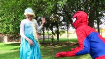 Spiderman Frozen Elsa Fall in Love Wedding Marriage Proposal Disaster Funny Joker Prank