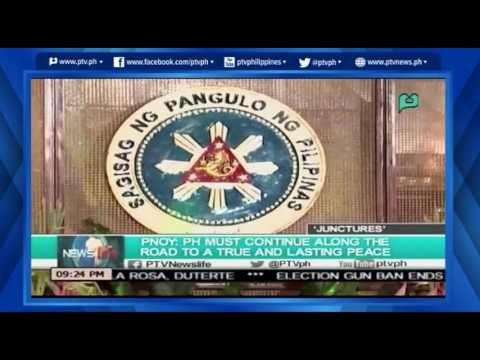 [NewsLife] PNoy: PH must continue along, the road to a true and lasting peace [06|09|16]
