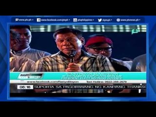 [Radyo Bisyon] kita ng PAGCOR sa Kalusugan at Edukasyon mapupunta ayon kay Pres.- Elect Rody Duterte