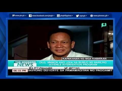 [TheWeekendNews] DILG hinimok ang LGUs na bumuo ng sariling Juvenile Intervention Program