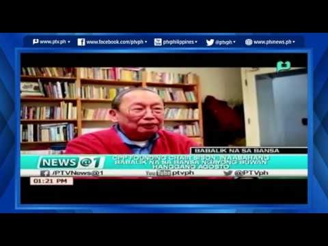 [News@1] CPP Founder Sison, inaasahang babalik na sa bansa ngayong buwan hanggang Agosto [06|03|16]