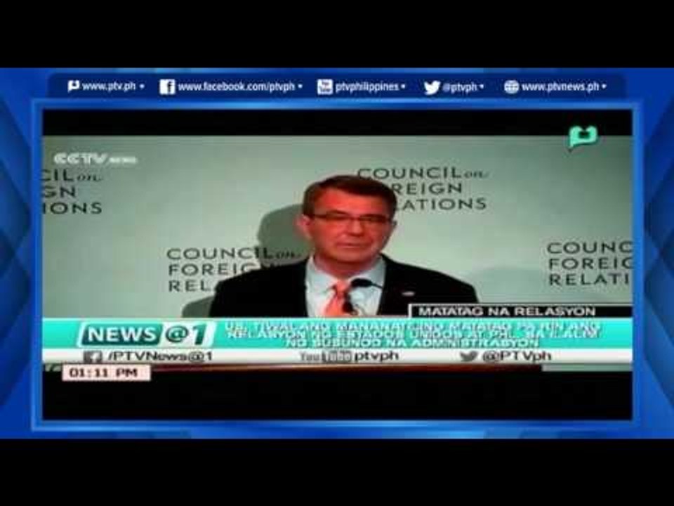[News@1] US naniniwalang mananatiling matatag ang relasyon sa PH sa ilalim ng Duterte Admin