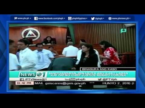 [News@1] Sandiganbayan, ibinasura ang kaso laban kay dating Chief Justice Renato Corona [06|02|16]