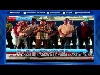 "One Love, One Nation" Thanksgiving Party of President-elect Rody Duterte (part 2)