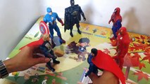 Opening toys for kid #spiderman, #batman, #iron man, #superman, #captain america #thor