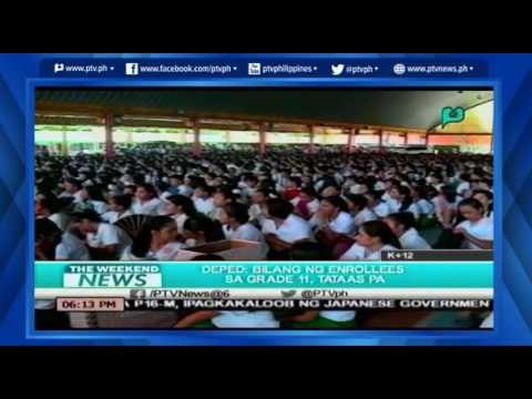 [TheWeekendNews] DepEd: bilang ng enrollees sa Grade 11, tataas pa [06|19|16]