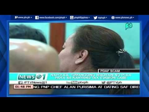 [News@1] Napoles, tumangging maghain ng Plea para sa kanyang 'tax evasion case' [06|16|16]