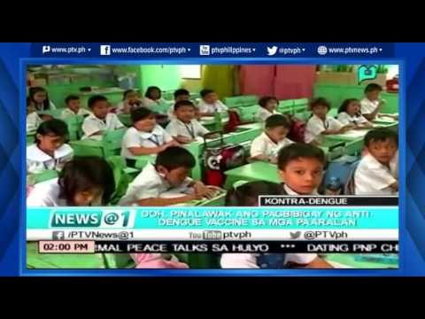 [News@1] DOH, pinalawak ang pagbibigay ng 'anti-dengue vaccine' sa mga paaralan [06|16|16]