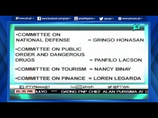 [News@1] Sen. Sotto, inilabas na ang magsisilbing kumite sa Senado [06|16|16]