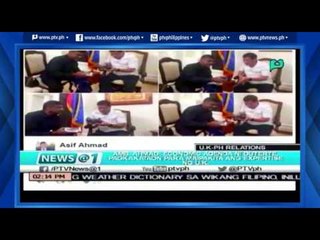 [News@1] AMB. Ahmad: Economic agenda ni Duterte, pagkakataon para sa maipakita ang expertise ng U.K