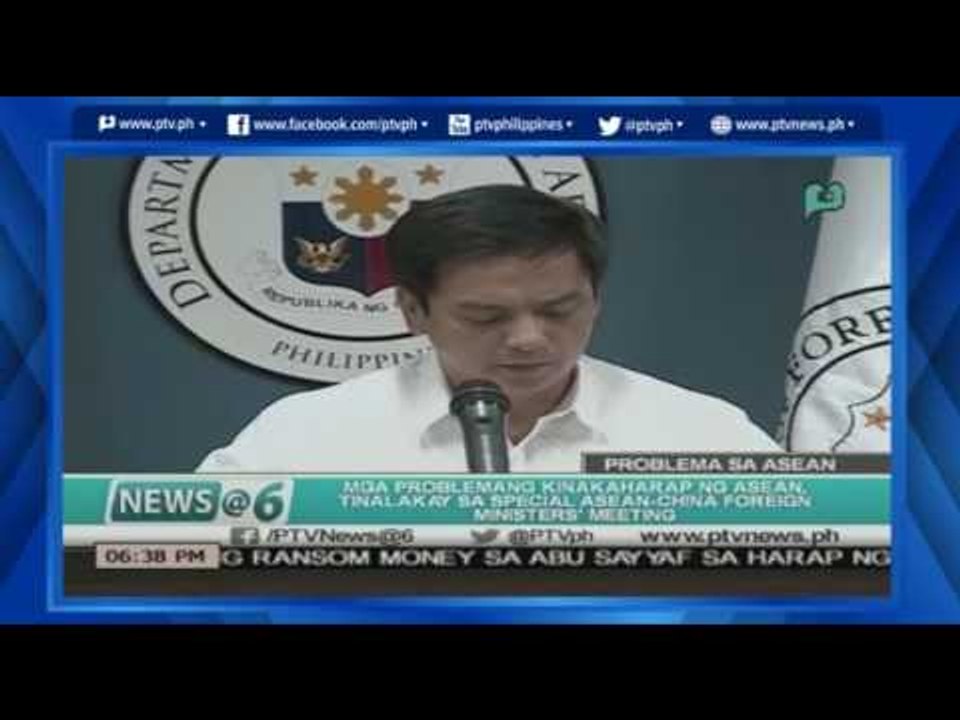 [News@6] Mga problemang kinakaharap ng ASEAN tinalakay sa Special ASEAN Foreign minister meeting