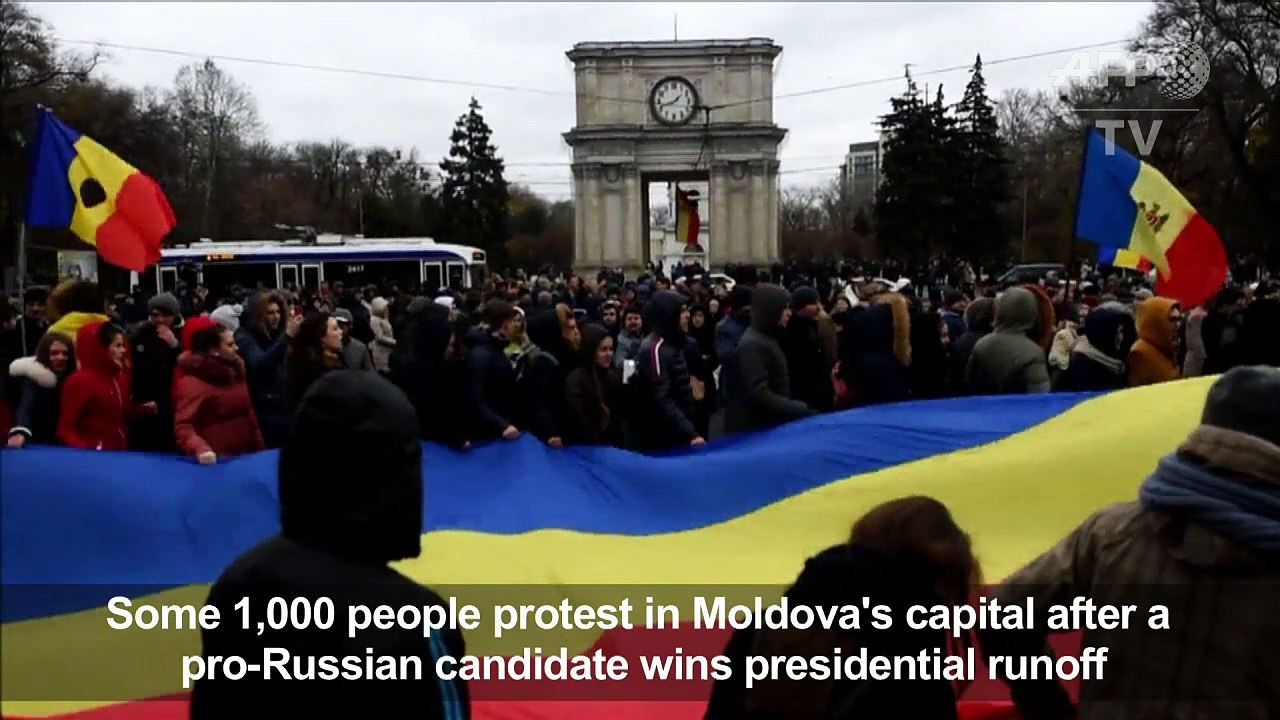 Moldova: protest after pro-Russian candidate wins presidency