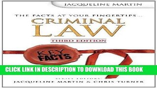 [PDF] FREE Key Facts: Criminal Law 3rd Edition [Download] Online