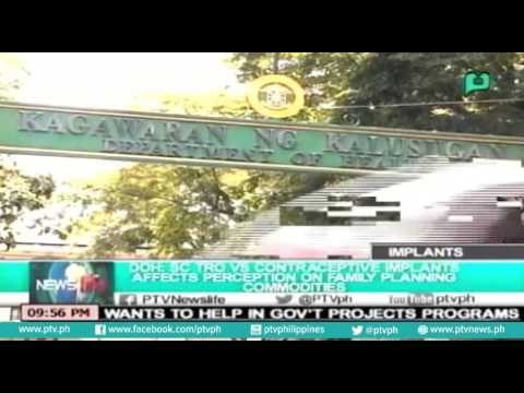 [NewsLife] DOH: SC TRO vs contraceptive implants, affects perception on family planning commodities