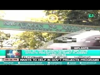 [NewsLife] DOH: SC TRO vs contraceptive implants, affects perception on family planning commodities