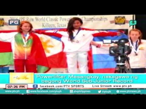 [PTVSports] Powerlifter Masangkay, nakagawa ng bagong World Sub-Junior Record [06|24|16]