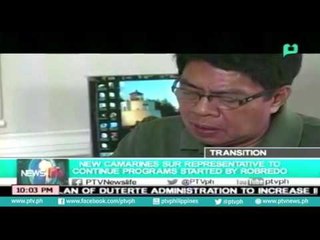 [NewsLife] New Camarines Sur Representative to continue programs started by Robredo [06|24|16]