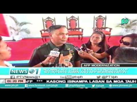 Incoming AFP Chief Ricardo Visaya, tiniyak na ipagpapatuloy ng Duterte admin. ang AFP modernization