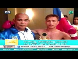 [PTVSports] Taconing, tatangkaing makuha ang WBC Light Flyweight belt [06|24|16]