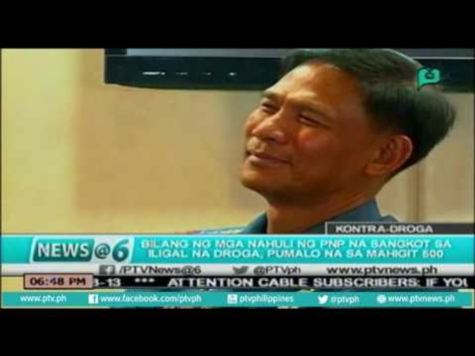 [News@6] Bilang ng mga nahuli ng PNP na sangkot sa iligal na droga, pumalo na sa mahigit 500