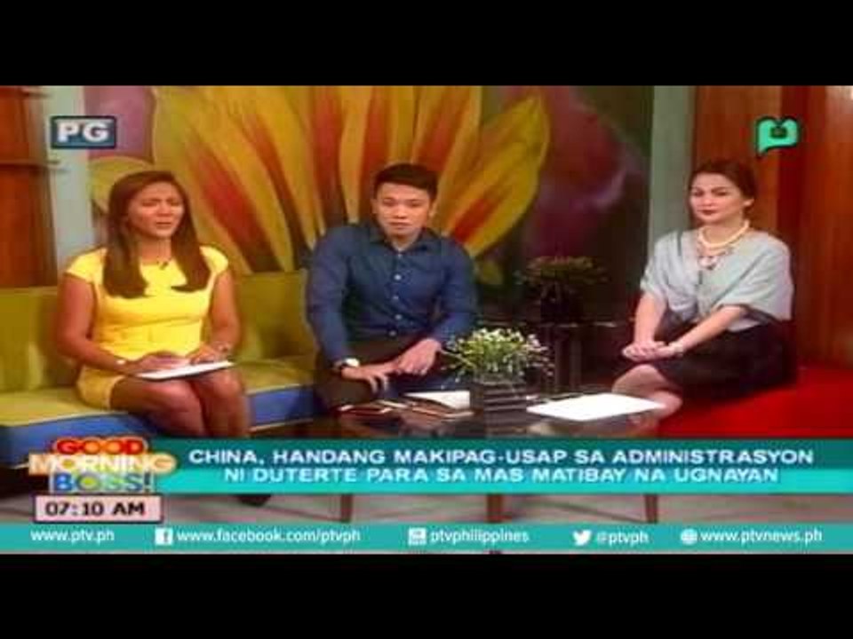 #Tekamoment: China, handang makipag-usap sa Duterte Administration para sa matibay na ugnayan