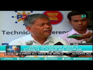 [NewsLife] Luistro encourages grade 10 students to pursue SHS program [06|22|16]