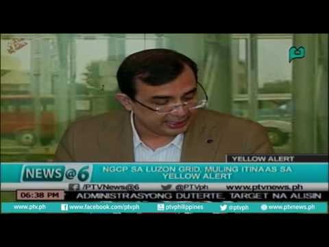 [News@6] NGCP sa Luzon Grid, muling itinaas sa Yellow Alert [06|21|16]