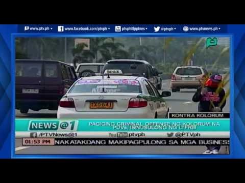 [News@1] LTFRB isinusulong ang pagiging Criminal Offense ng Kolorum na PUVs [06|20|16]