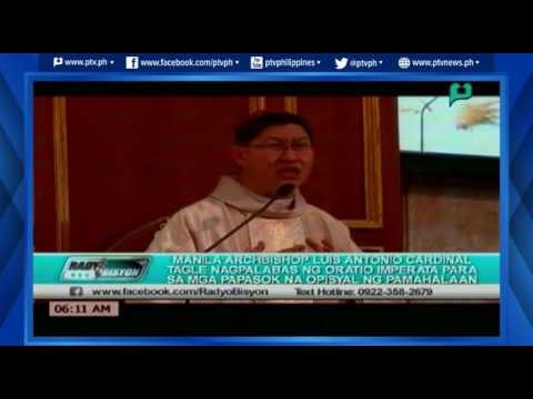 Cardinal Tagle, nagpalabas ng 'Oratio Imperata' para sa mga papasok na opisyal ng pamahalaan