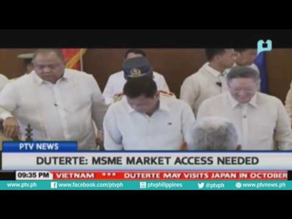 Duterte: MSME market access needed