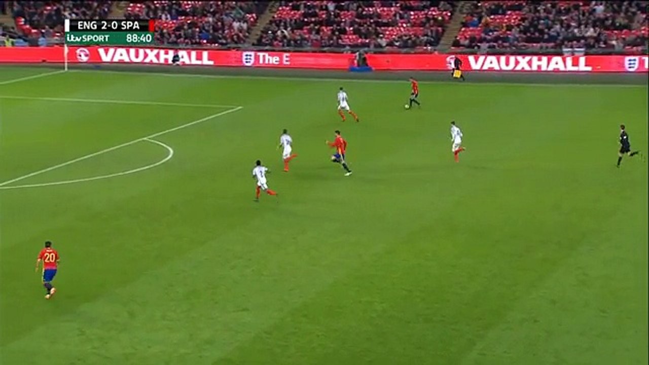 England 2 - 1 Spain (Aspas)