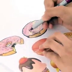 Elle récupère les boites en plastique! Avec des Sharpies, elle les transforme de manière absolument mignonne!!