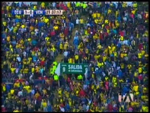 Miller Bolaños marcó la segunda para Ecuador ante Venezuela