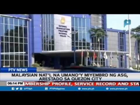 Malaysian nat'l na umano'y miyembro ng ASG, arestado sa Quezon City