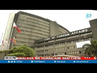 DFA: Mga Pilipino sa Haiti at US, ligtas mula sa pananalasa ng hurricane Matthew