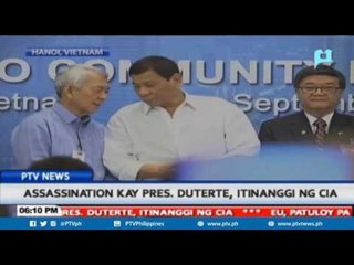 Assassination kay Pangulong Rodrigo Duterte, itinanggi ng CIA