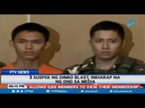 3 Suspek sa Davao blast, iniharap na ng DND sa media